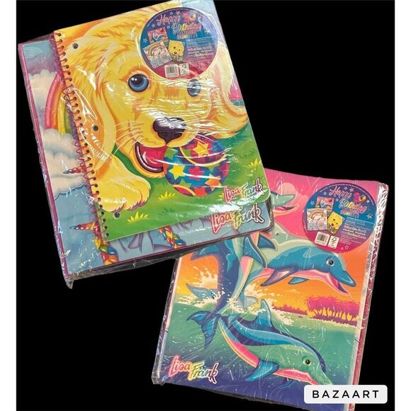 NEW LISA FRANK HAPPY 30TH BIRTHDAY BINDER BUNDLE W/ NOTEBOOK + FOLDER SEALED